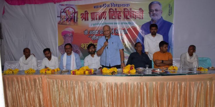 नीमथुर पुलिया का हुआ भूमिपूजन  ग्रामीणों ने विधायक का जताया आभार  विधायक सिंघवी ने शीघ्र कार्य पूरा करने के दिए निर्देश