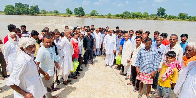 विधायक सिंघवी का बाढ़ क्षेत्रो का दौरा जारी