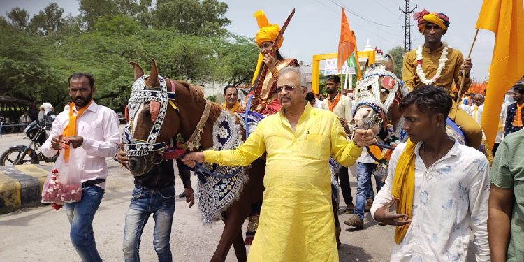विधायक सिंघवी ने किया शोभायात्रा का स्वागत