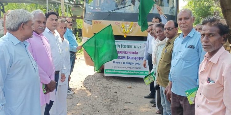 प्रगतिशील कृषकों के फार्म पर भ्रमण कर सीख रहे कृषि की उन्नत तकनीकें