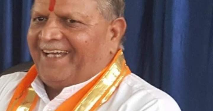 कार्यालय राष्ट्रीय स्वयंसेवक संघ बारां   राजस्थान संघ कार्य के आधार स्तंभ हस्तीमल का निधन