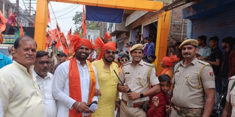 छबड़ा (बारां) हिन्दू नववर्ष को लेकर निकली भव्य शोभायात्रा- भव्य शोभायात्रा में महिला अश्वव वाहिनी रही मुख्य आकर्षण का केंद्र