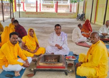 पांच कुंडीय गायत्री महायज्ञ का हुआ आयोजन गायत्री जयंती के शुभ उपलक्ष में गायत्री परिवार छबड़ा द्वारा