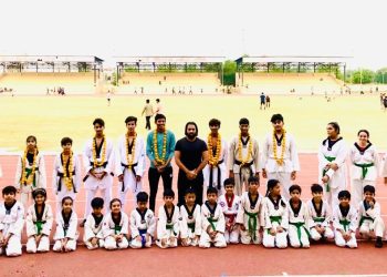 हर्षित शर्मा व अल्फ़ेज़ ने स्कूल  स्टेट  ताइक्वांडो चैंपियनशिप में जीता स्वर्ण पदक