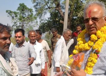 विधायक सिंघवी का जनसंपर्क जारी, भाजपा के प़क्ष में मतदान करने की अपील की