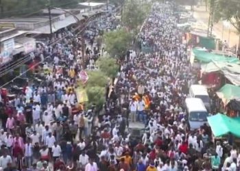 मीणा की नामांकन रैली में उमड़ा जनसैलाब