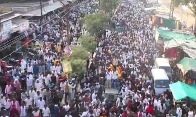 मीणा की नामांकन रैली में उमड़ा जनसैलाब