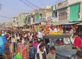कांग्रेस नेता करण सिंह राठौड की जन आशीर्वाद रैली में उमड़े हजारों कार्यकर्ता